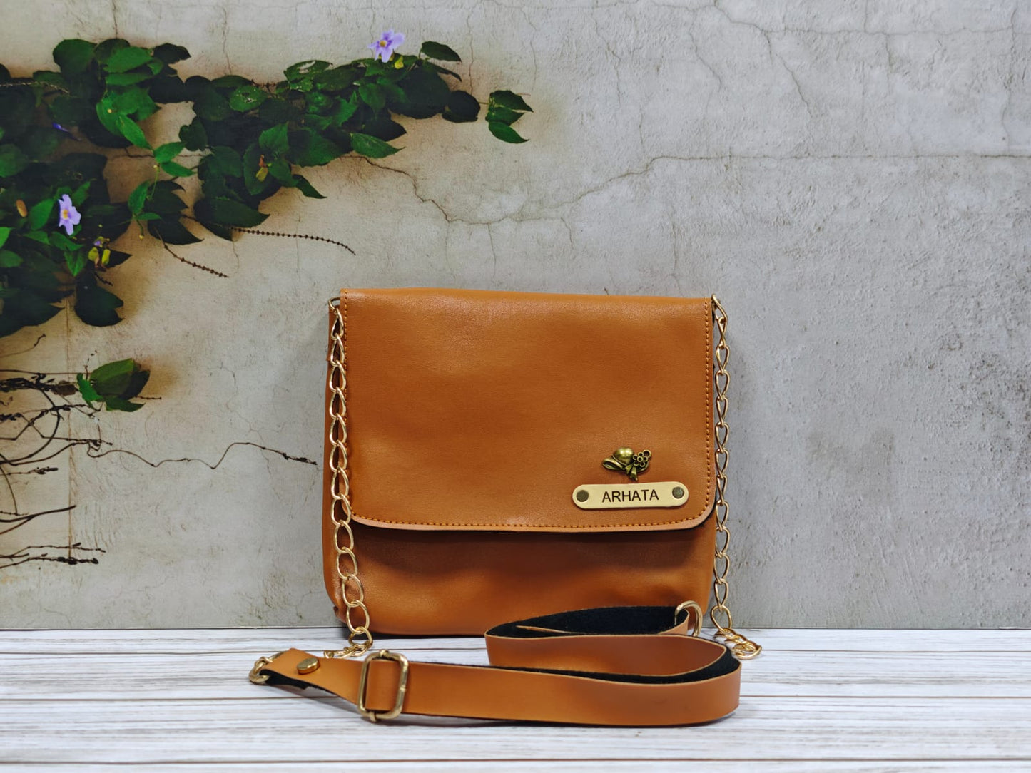 Faux sling bag