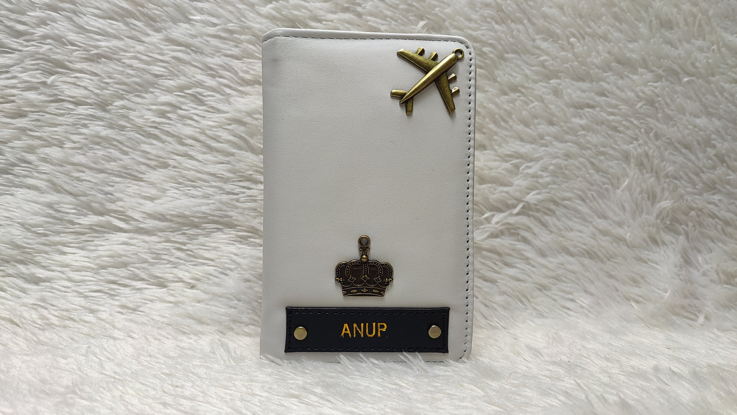 Personalized Regular Series Passport Cover with Name Embossing | Travel Passport Holder for Men & Women