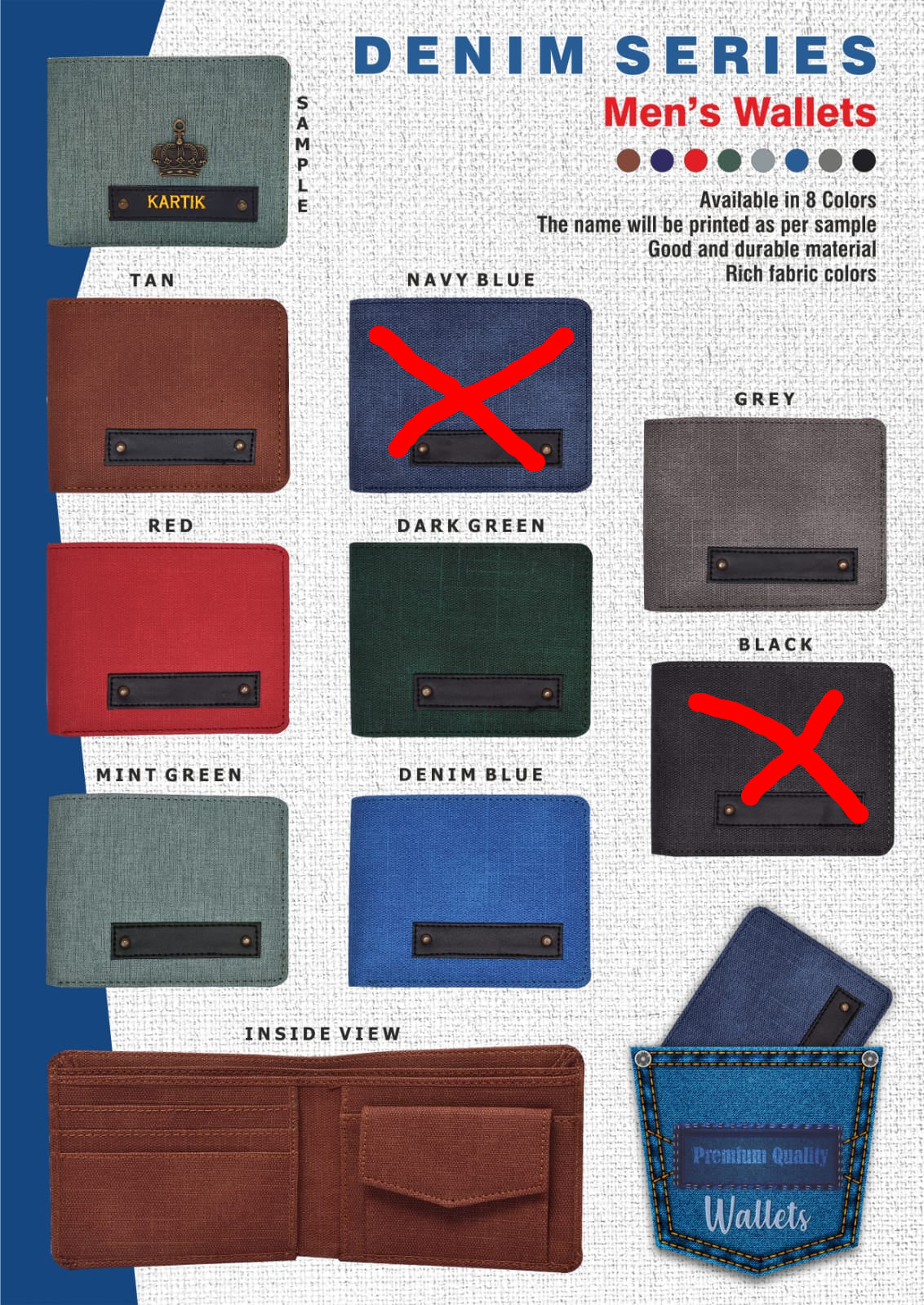 Denim Mens Wallet