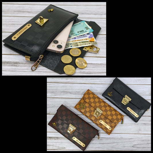 Checks  Elegra Women Wallet