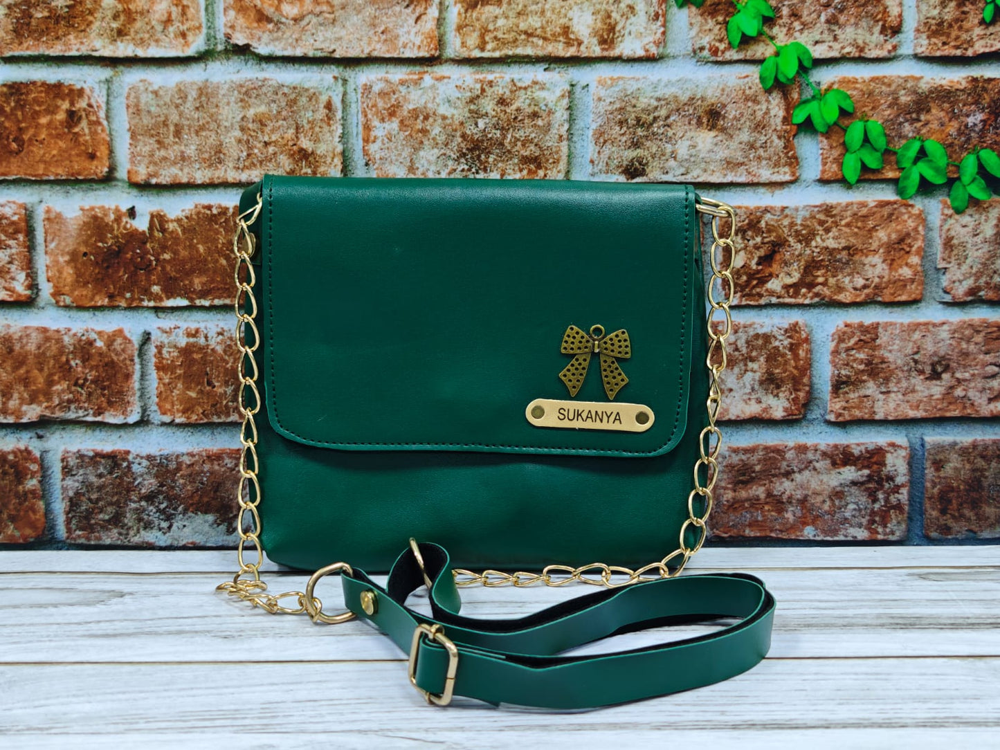 Faux sling bag