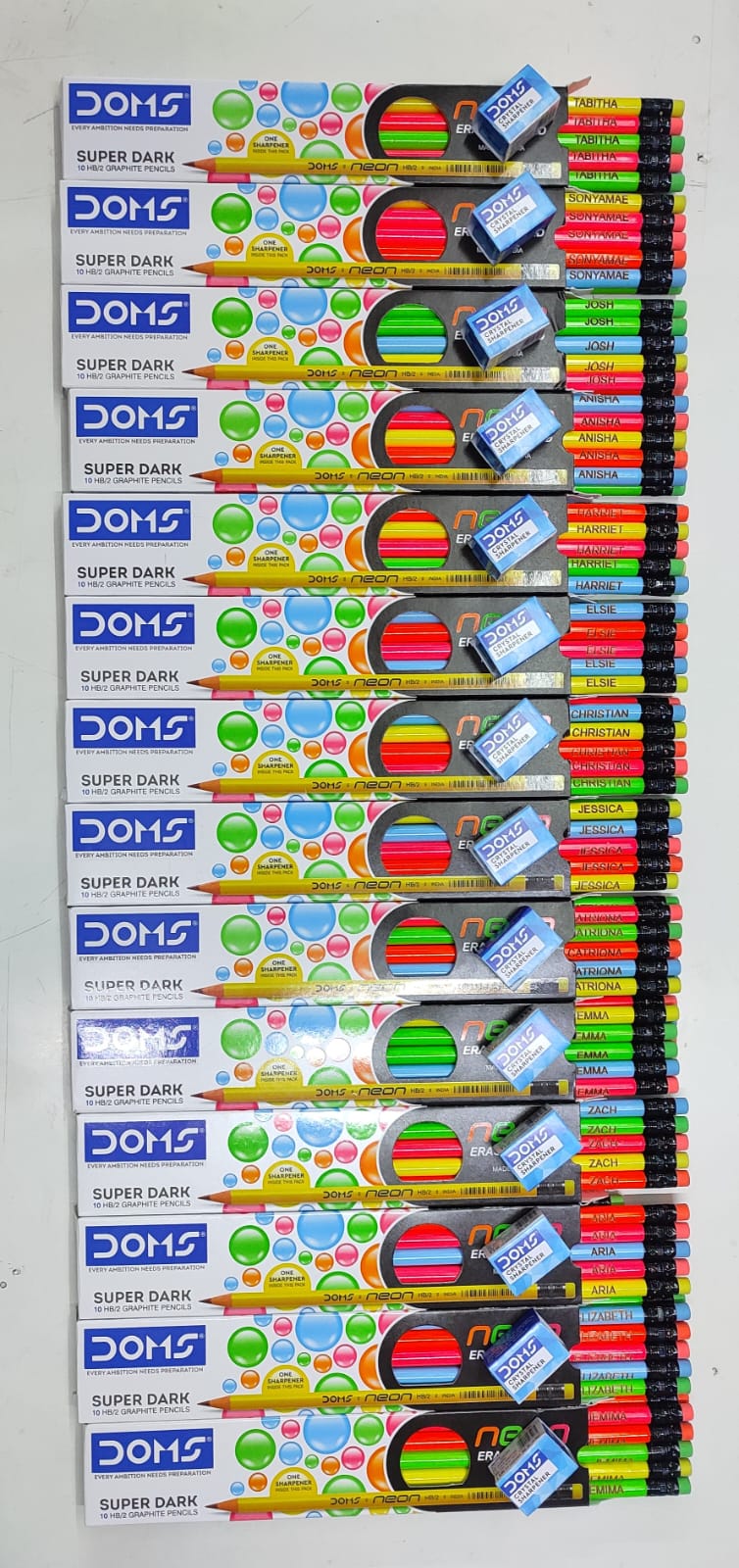 Customized Doms Neon Pencil